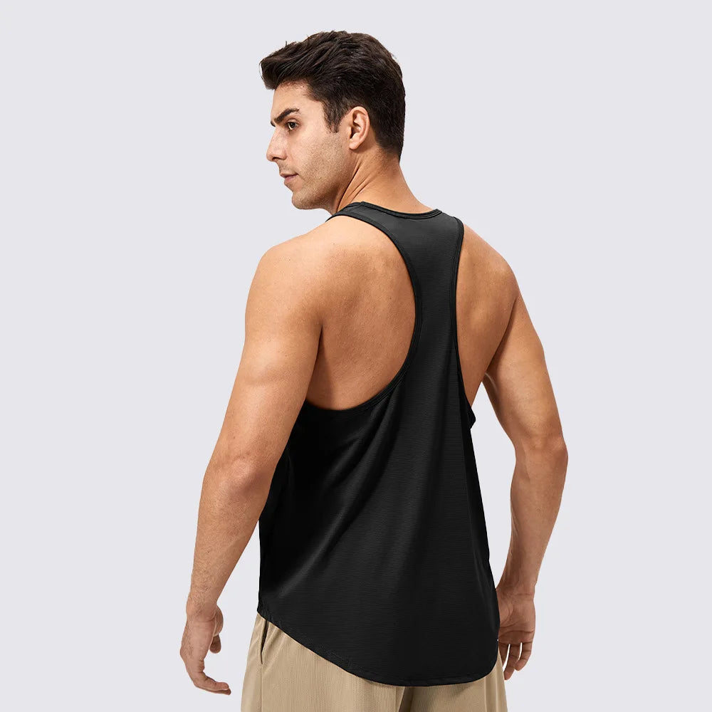Men's Sleeveless Workout Tank Top – Quick-Dry Gym & Bodybuilding Training Vest