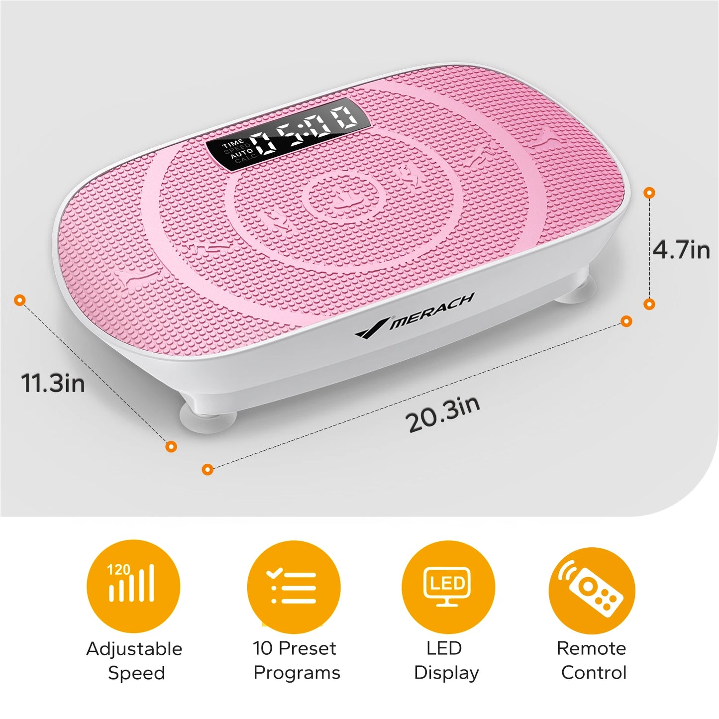 MERACH CV30 Vibration Plate Platform – Full Body Training, Fat Burning & Muscle Shaping