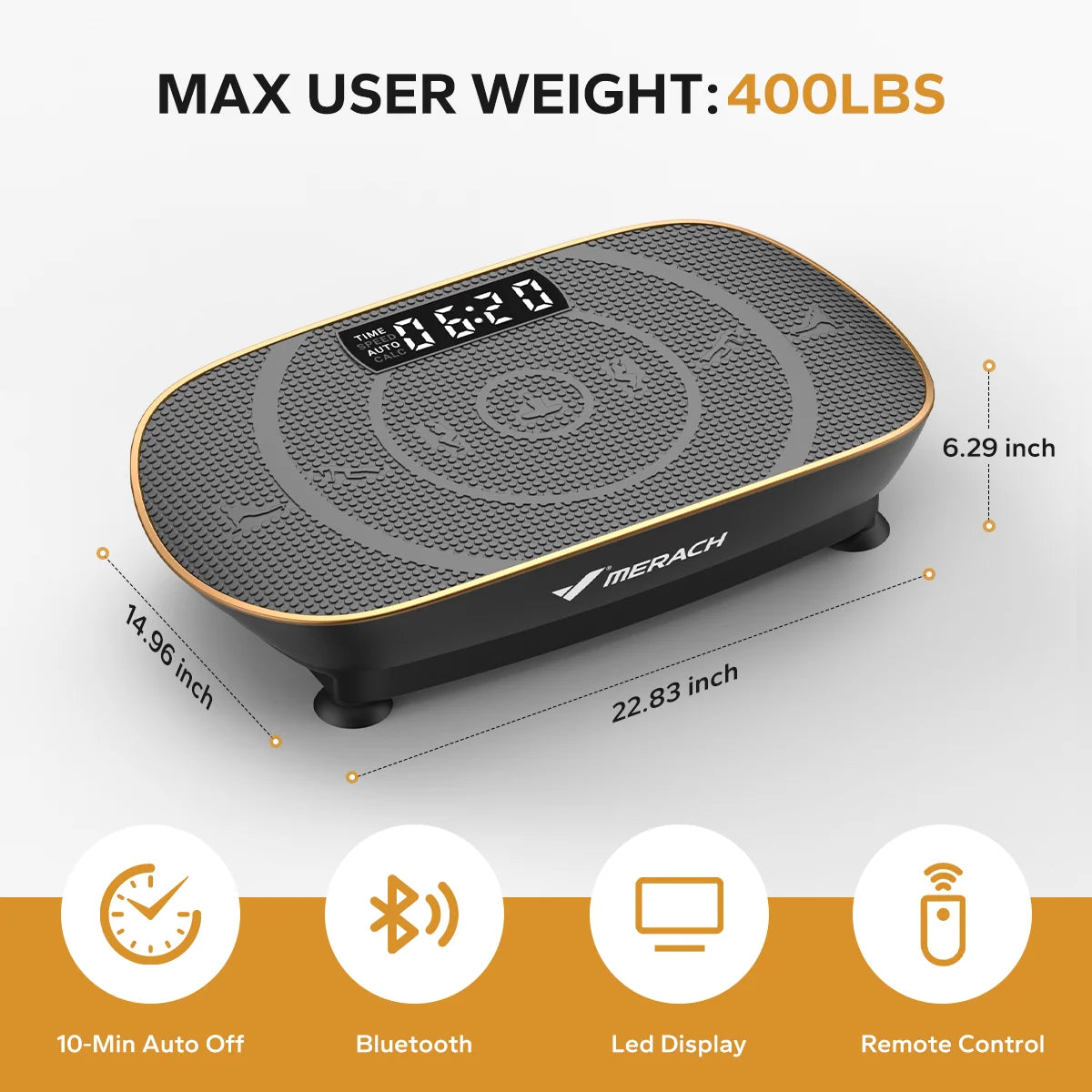MERACH CV30 Vibration Plate Platform – Full Body Training, Fat Burning & Muscle Shaping