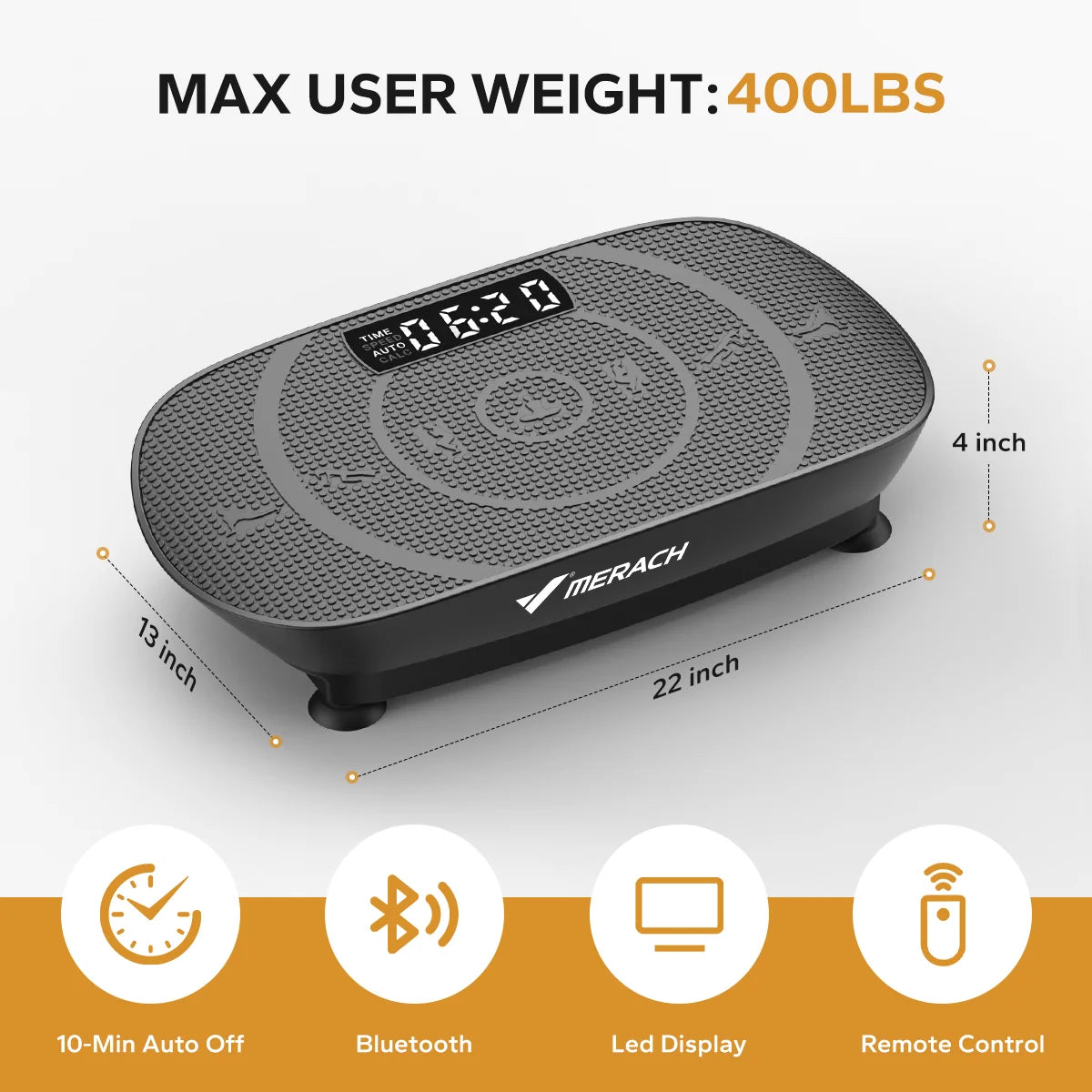 MERACH CV30 Vibration Plate Platform – Full Body Training, Fat Burning & Muscle Shaping