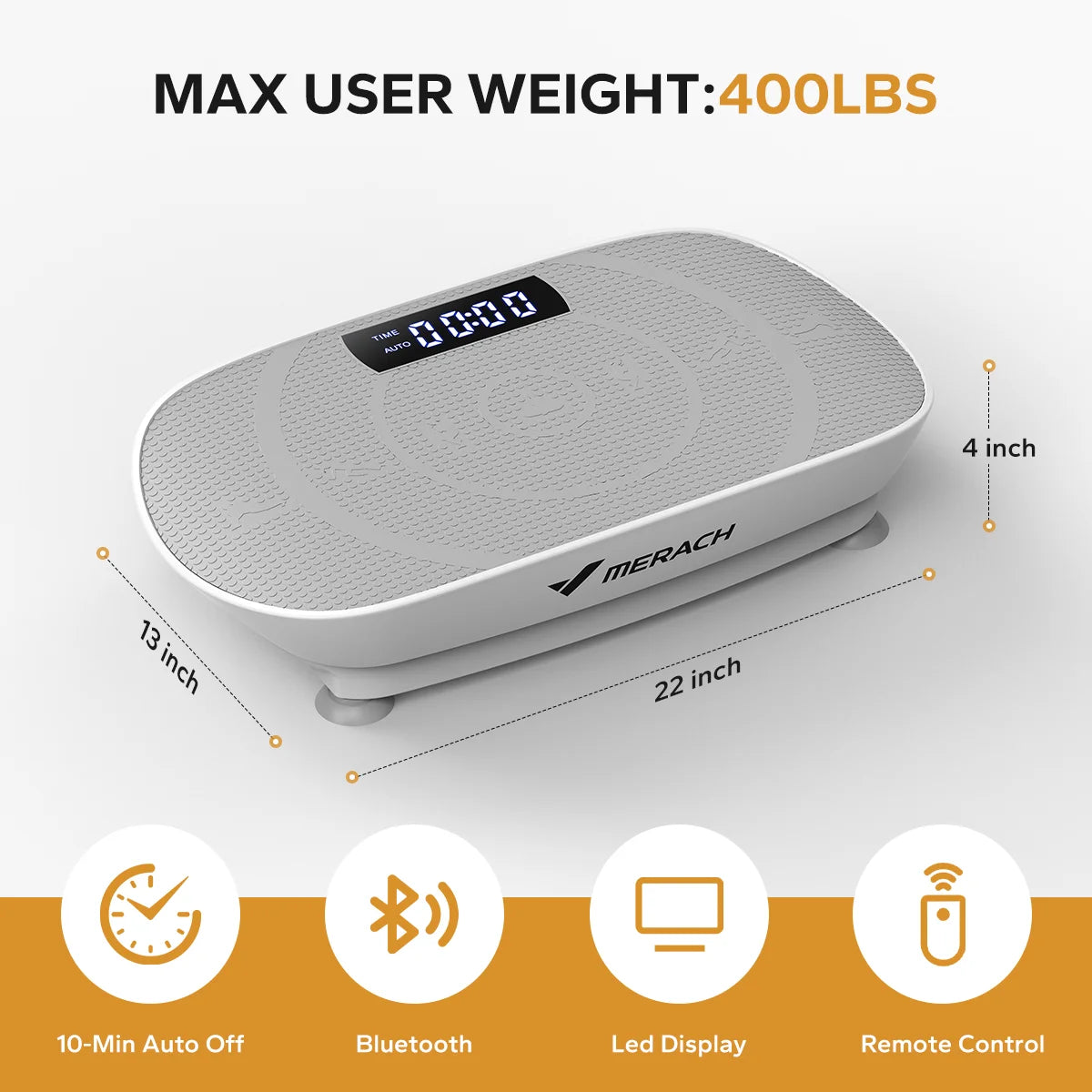 MERACH CV30 Vibration Plate Platform – Full Body Training, Fat Burning & Muscle Shaping