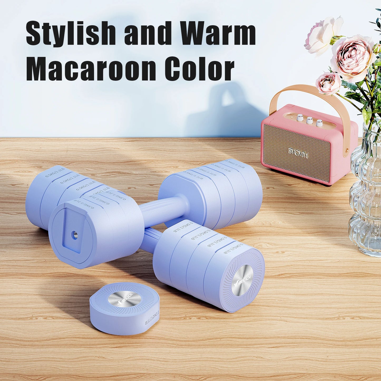 MERACH Adjustable Dumbbell Set (2 Pack) – 4-in-1 Home Fitness Hand Weights