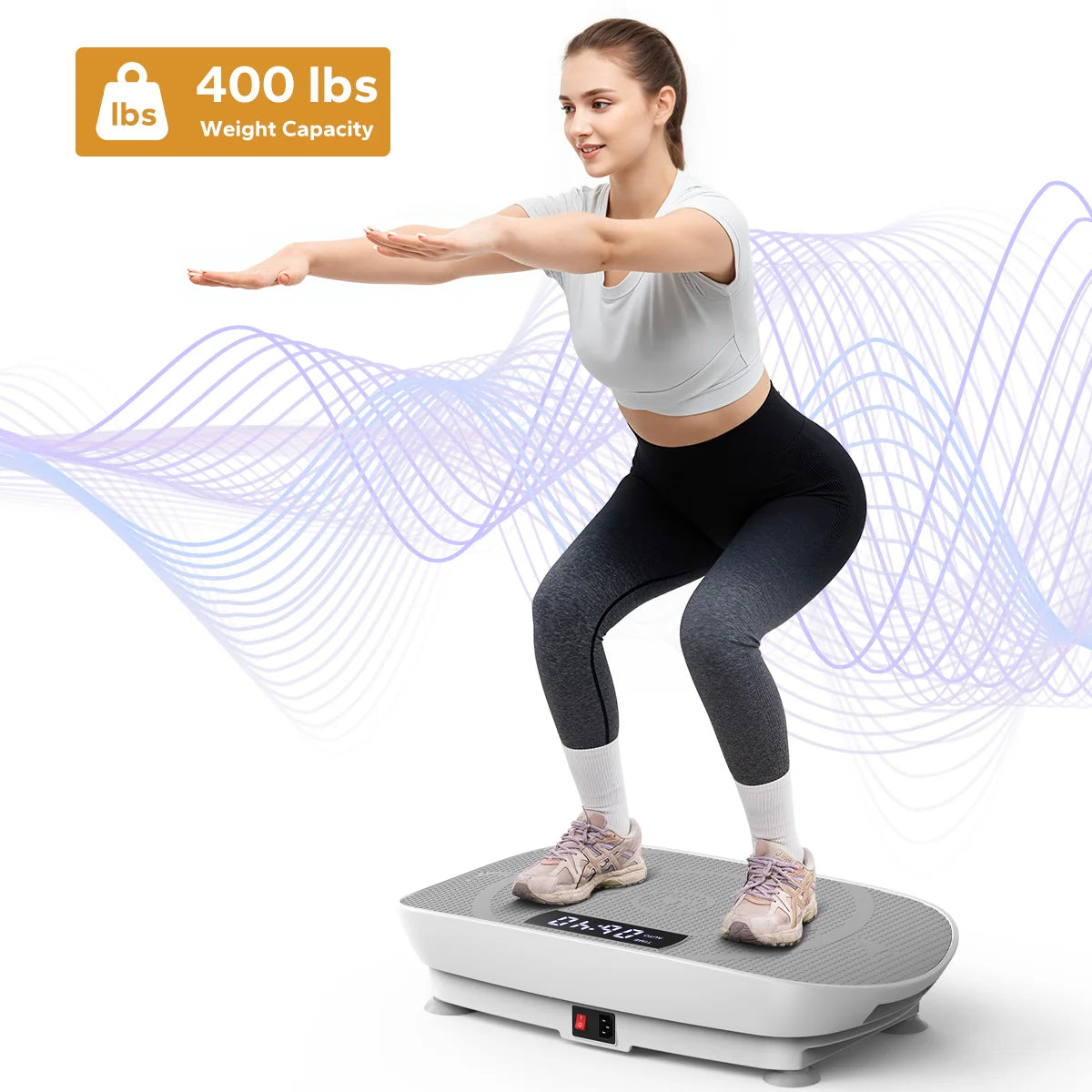 MERACH CV30 Vibration Plate Platform – Full Body Training, Fat Burning & Muscle Shaping