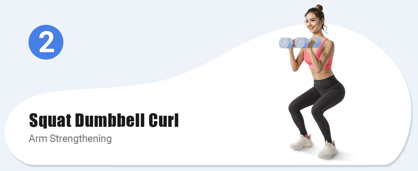 MERACH Adjustable Dumbbell Set (2 Pack) – 4-in-1 Home Fitness Hand Weights