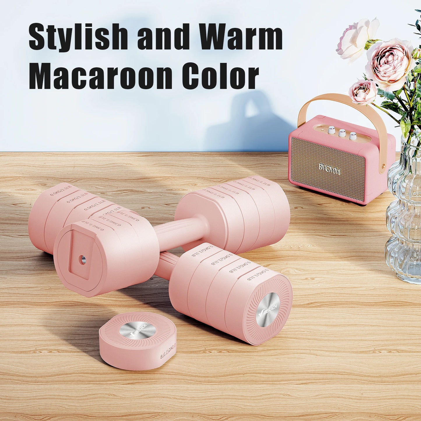 MERACH Adjustable Dumbbell Set (2 Pack) – 4-in-1 Home Fitness Hand Weights