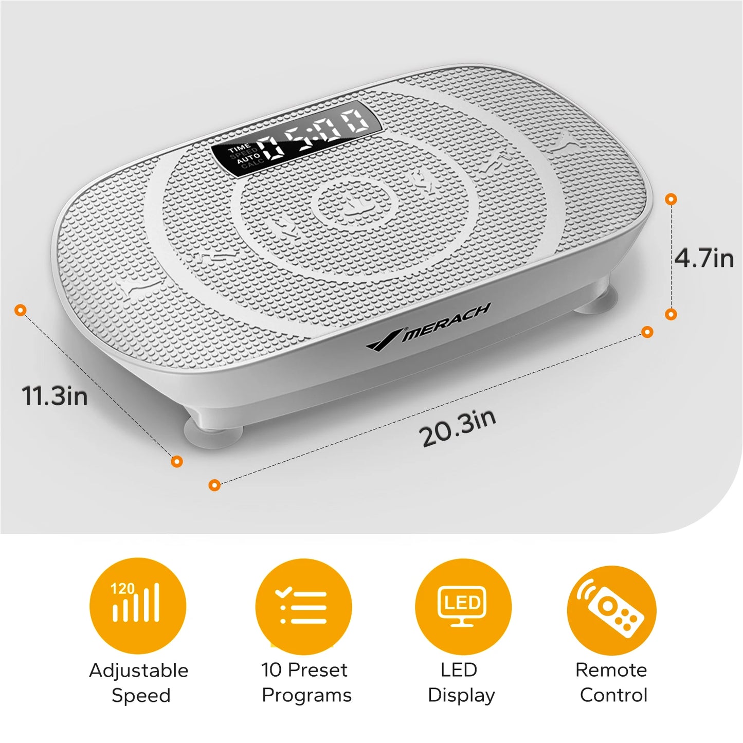 MERACH CV30 Vibration Plate Platform – Full Body Training, Fat Burning & Muscle Shaping