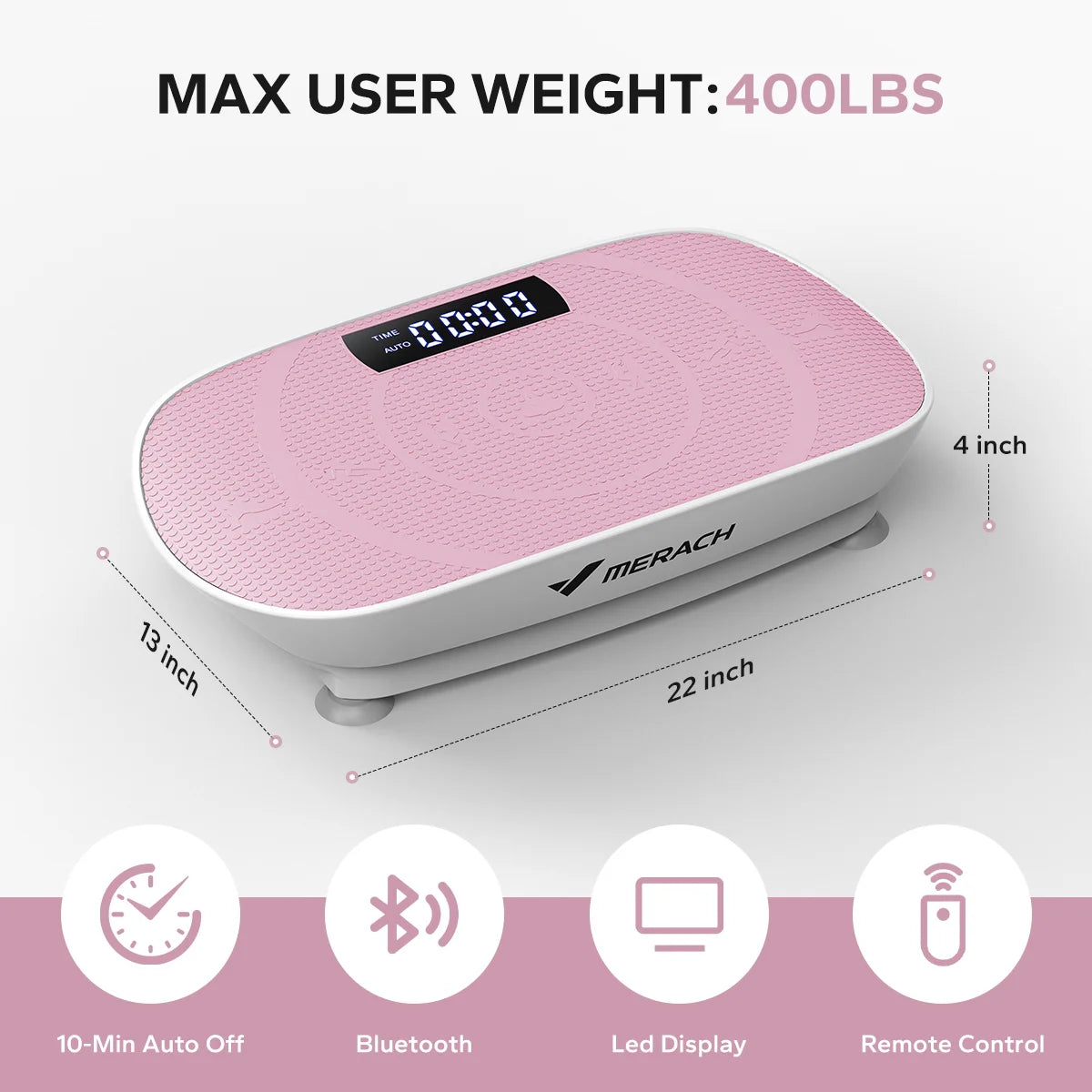 MERACH CV30 Vibration Plate Platform – Full Body Training, Fat Burning & Muscle Shaping