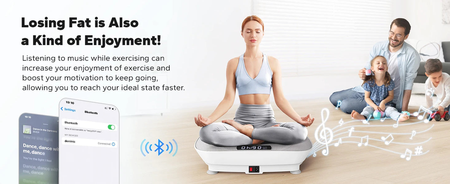 MERACH CV30 Vibration Plate Platform – Full Body Training, Fat Burning & Muscle Shaping