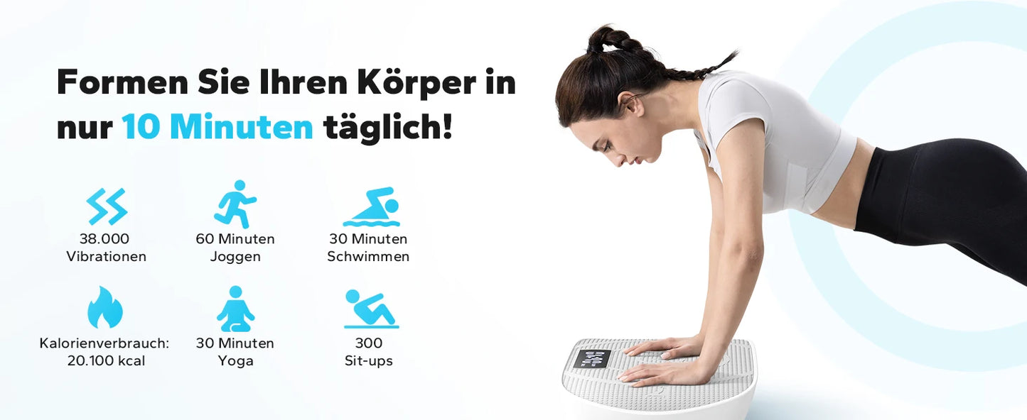 MERACH CV30 Vibration Plate Platform – Full Body Training, Fat Burning & Muscle Shaping