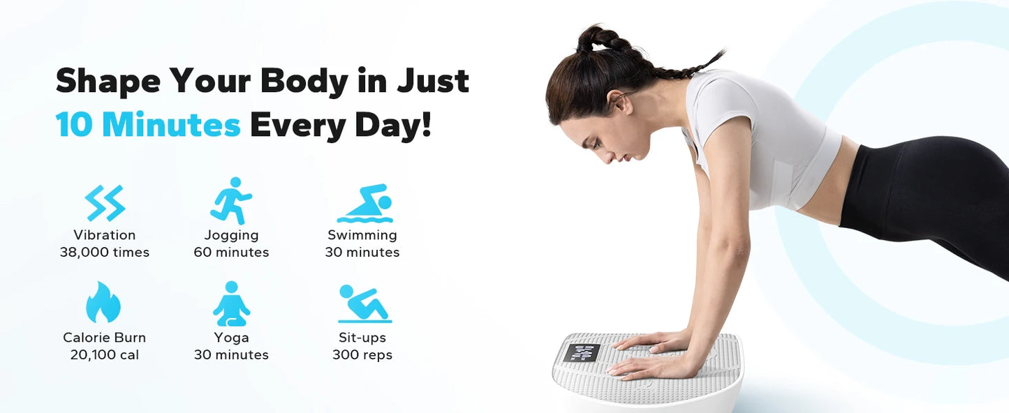MERACH CV30 Vibration Plate Platform – Full Body Training, Fat Burning & Muscle Shaping