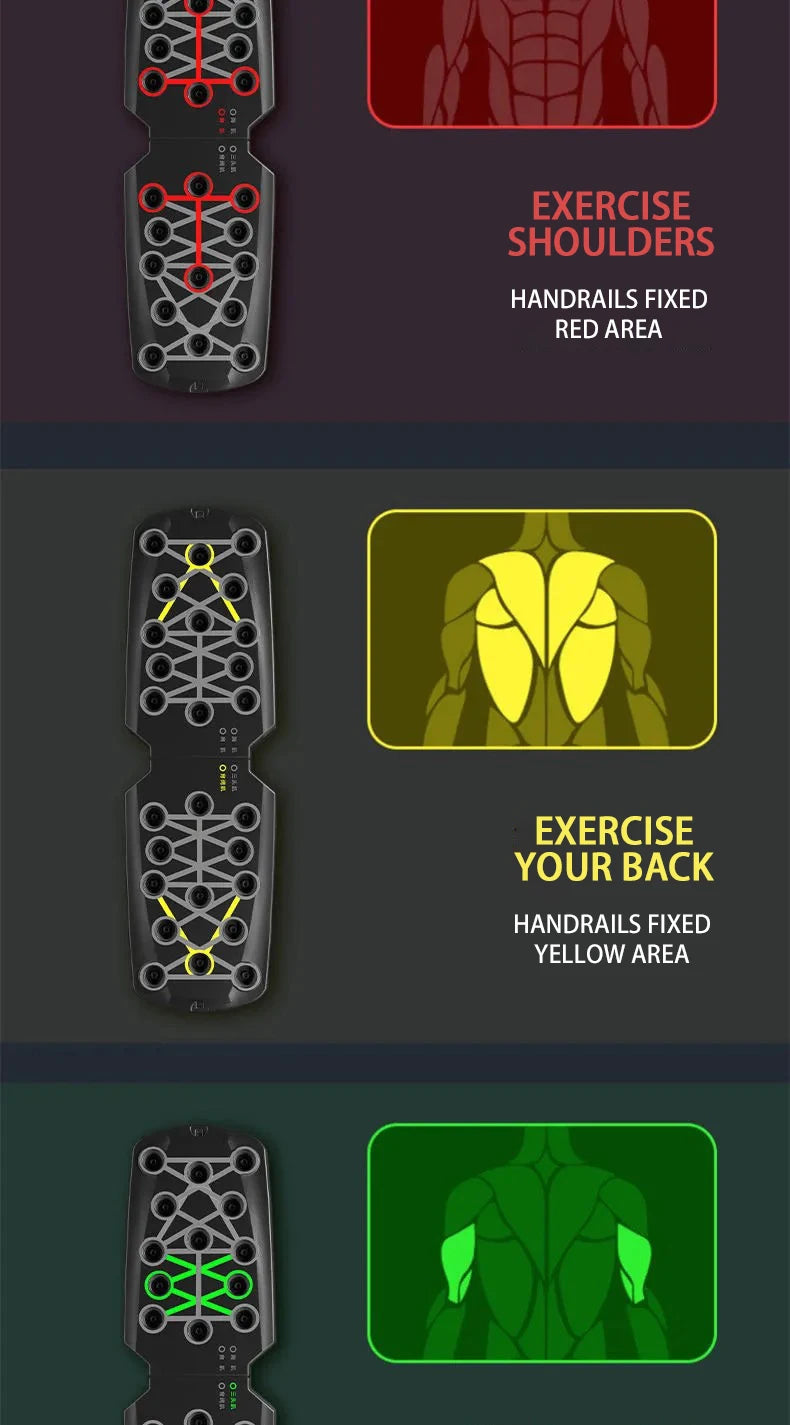 Portable Push-Up Board Set – Multifunctional Foldable Fitness Training Equipment