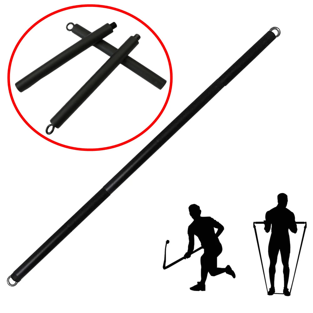 Workout Bar Resistance Bands Set – Pilates, Yoga & Home Gym Training Equipment