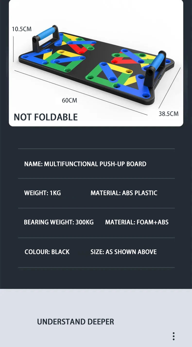Portable Push-Up Board Set – Multifunctional Foldable Fitness Training Equipment