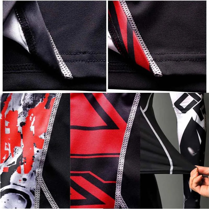 Men’s Compression Sports Suit – Quick-Dry Fitness & MMA Training Set