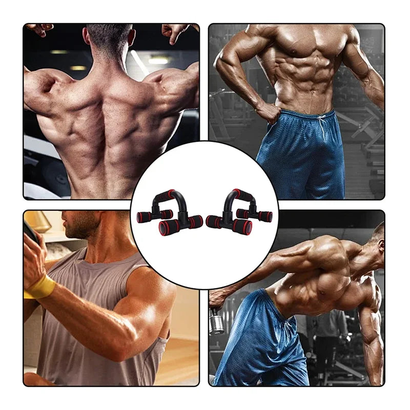 U-Shaped Push-Up Bars – Foam Grip Fitness Equipment for Chest & Upper Body Training