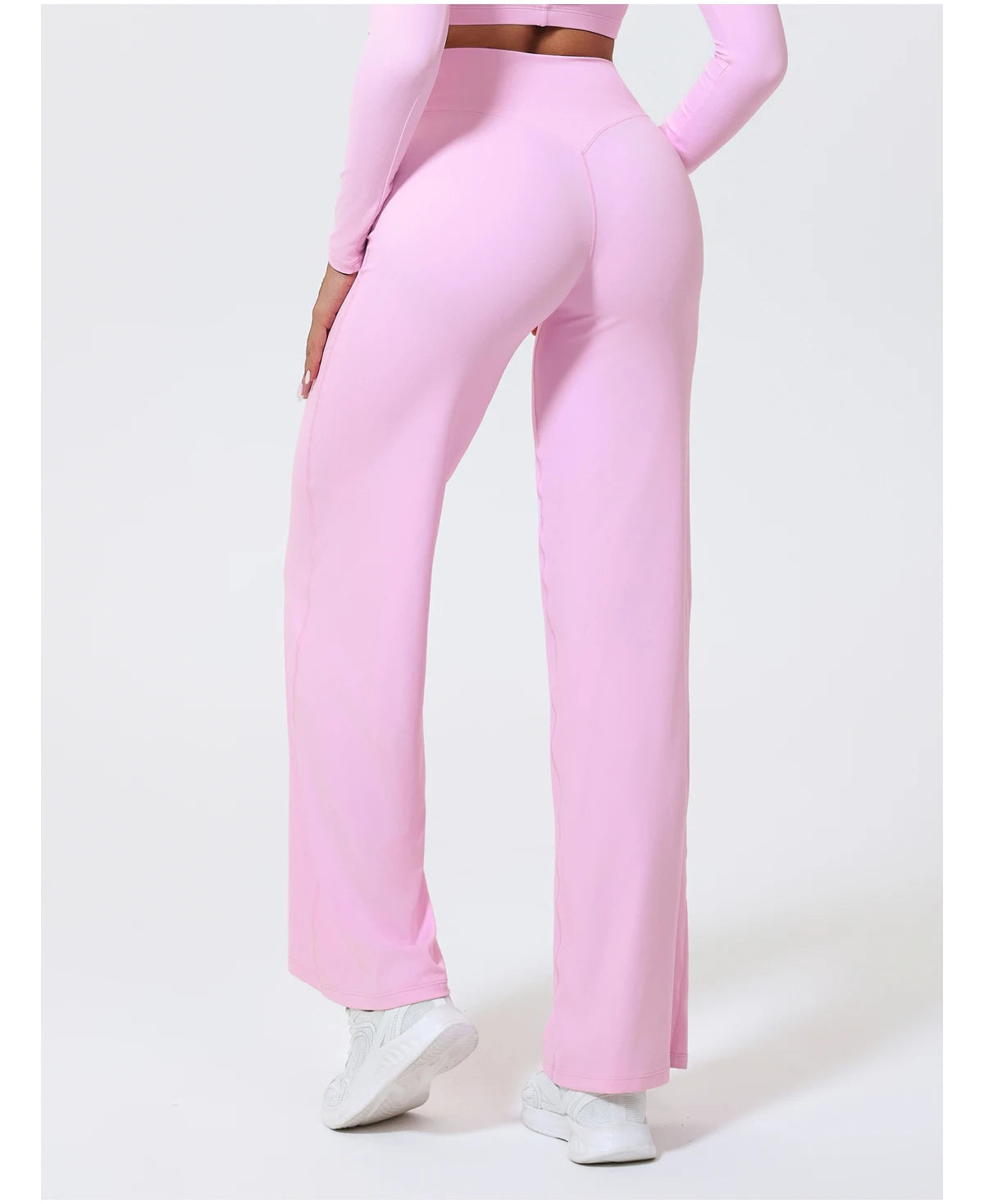 Women's Straight-Leg Yoga Pants – Naked-Feel Wide Leg Sports & Fitness Leggings