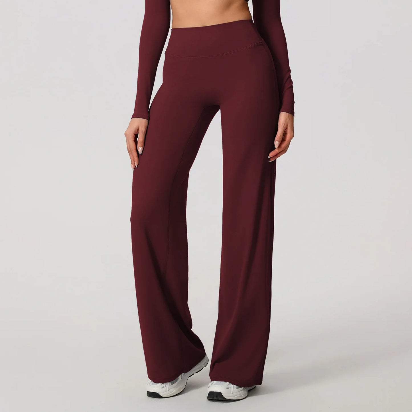 Women's Straight-Leg Yoga Pants – Naked-Feel Wide Leg Sports & Fitness Leggings