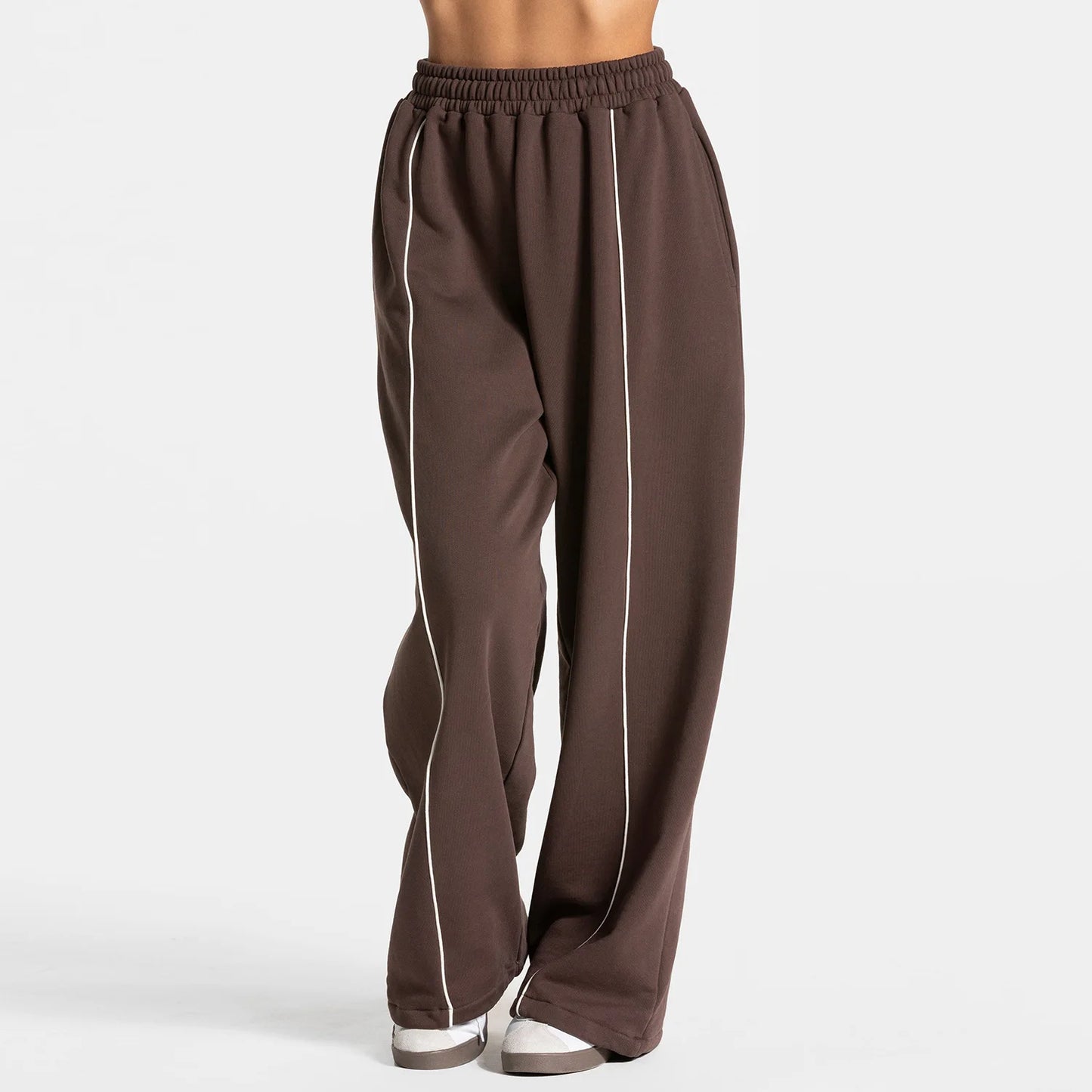 Women’s High Waist Yoga Pants – Wide Leg Casual Sports & Gym Trousers