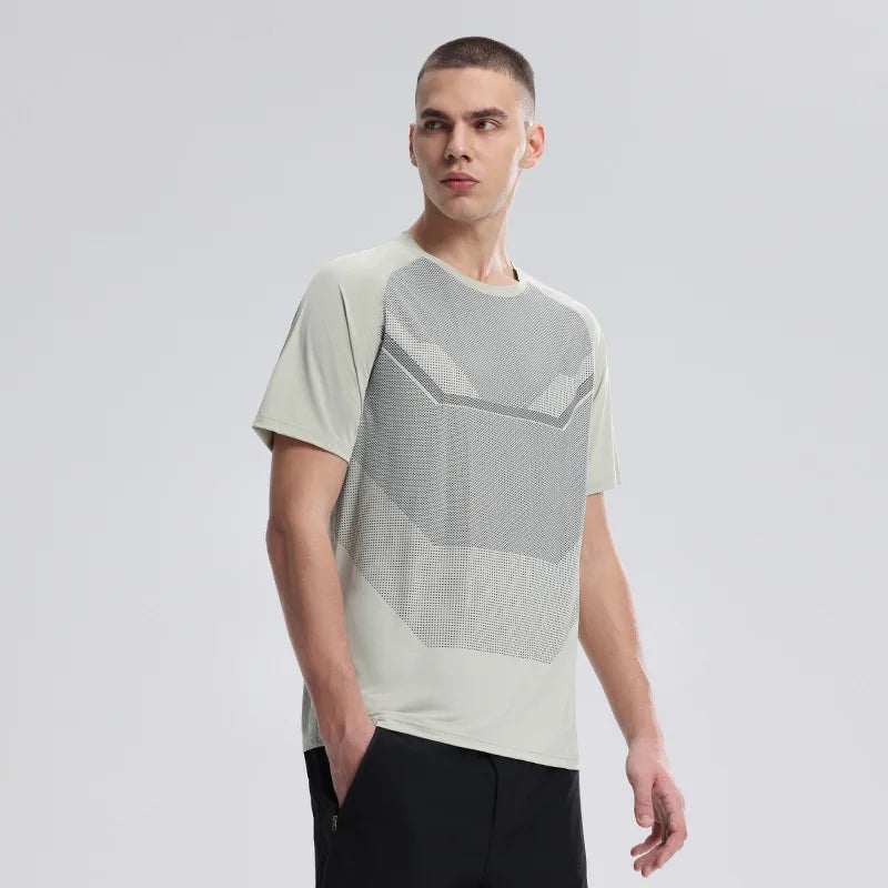Men's Fitness Sports T-Shirt – Breathable Slim Fit Gym, Running & Cycling Tee