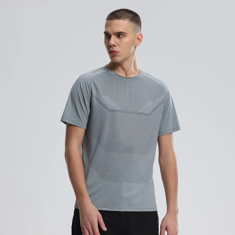 Men's Fitness Sports T-Shirt – Breathable Slim Fit Gym, Running & Cycling Tee