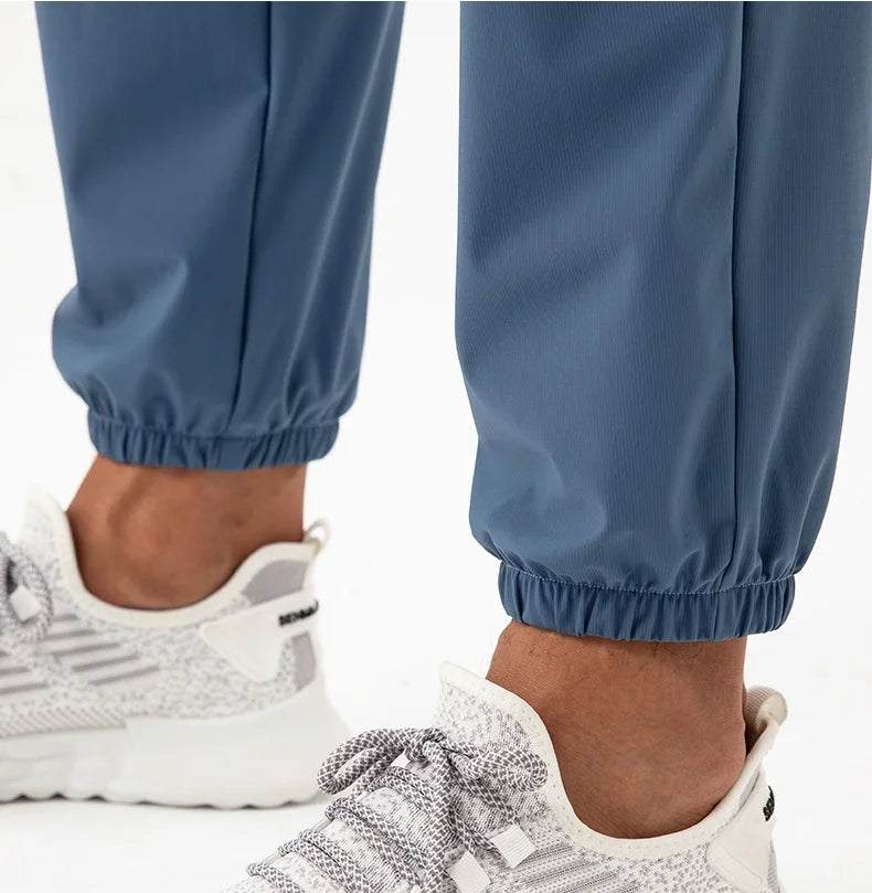 Men's Running Pants Sportswear Summer Jogging Sweatpants Quick Dry Thin Tracksuit Elastic Gym Fitness Sport Trousers Men Slacks