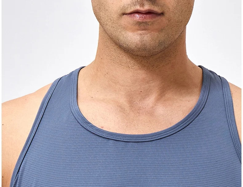 Men's Sleeveless Workout Tank Top – Quick-Dry Gym & Bodybuilding Training Vest