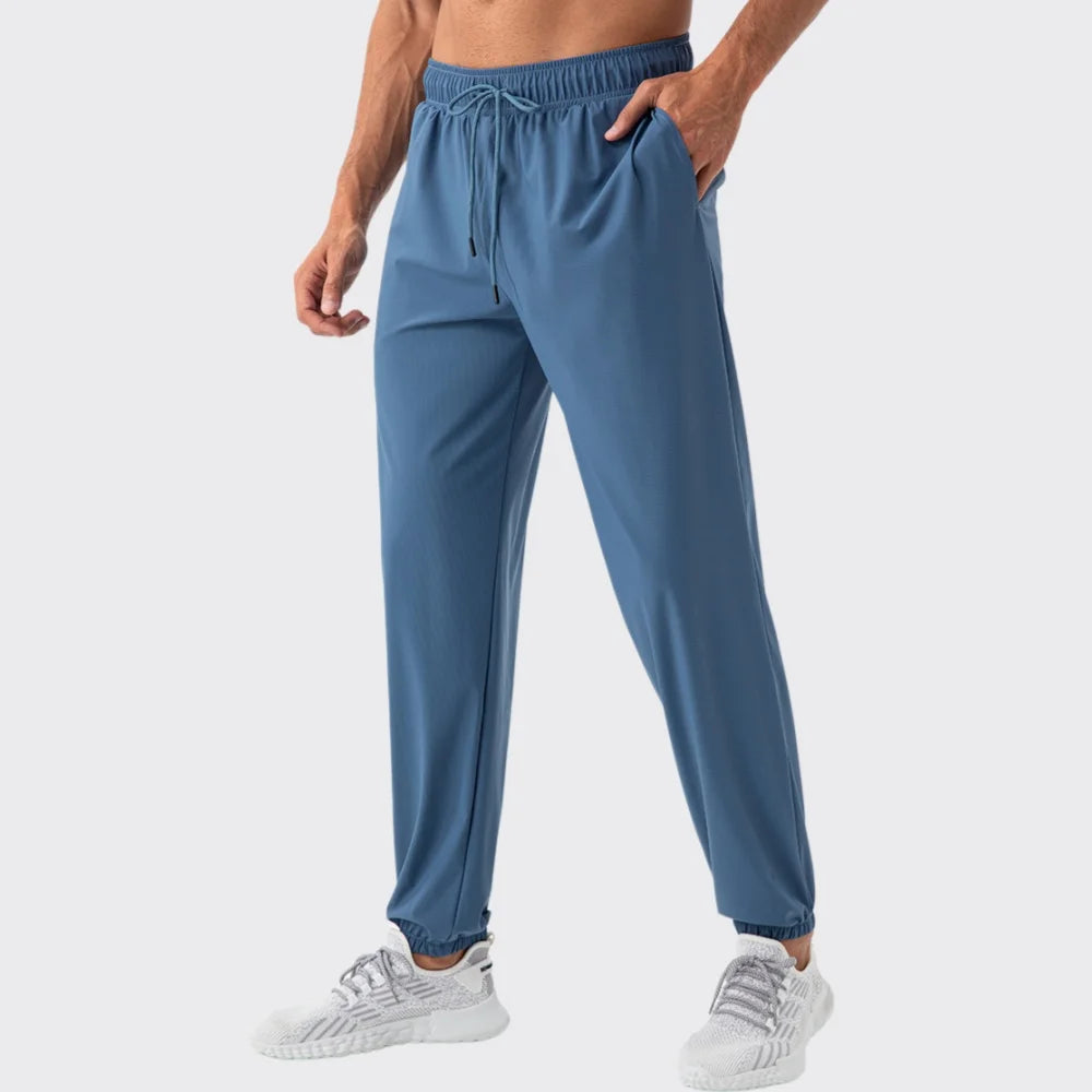 Men's Running Pants Sportswear Summer Jogging Sweatpants Quick Dry Thin Tracksuit Elastic Gym Fitness Sport Trousers Men Slacks