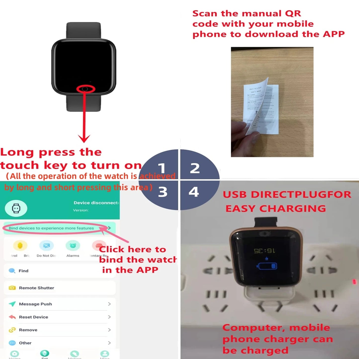 D13 Smart Watch – Bluetooth Fitness Tracker & Smart Sports Watch for Men and Women