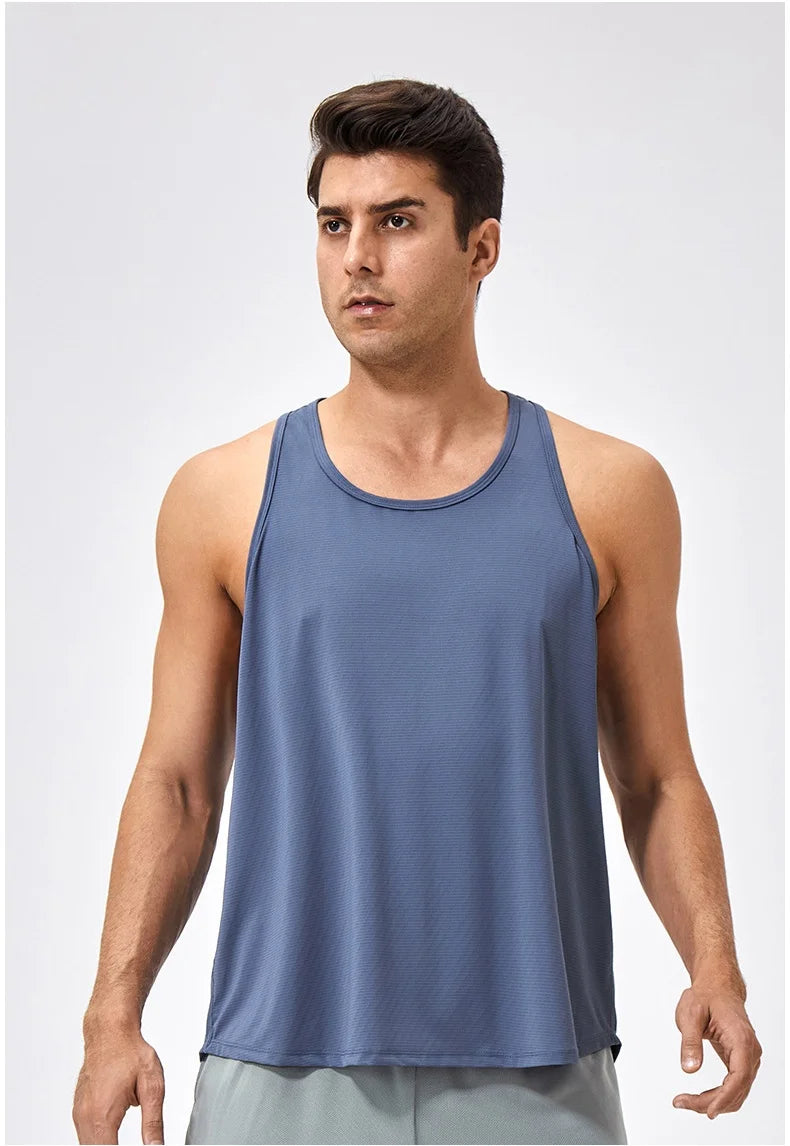 Men's Sleeveless Workout Tank Top – Quick-Dry Gym & Bodybuilding Training Vest