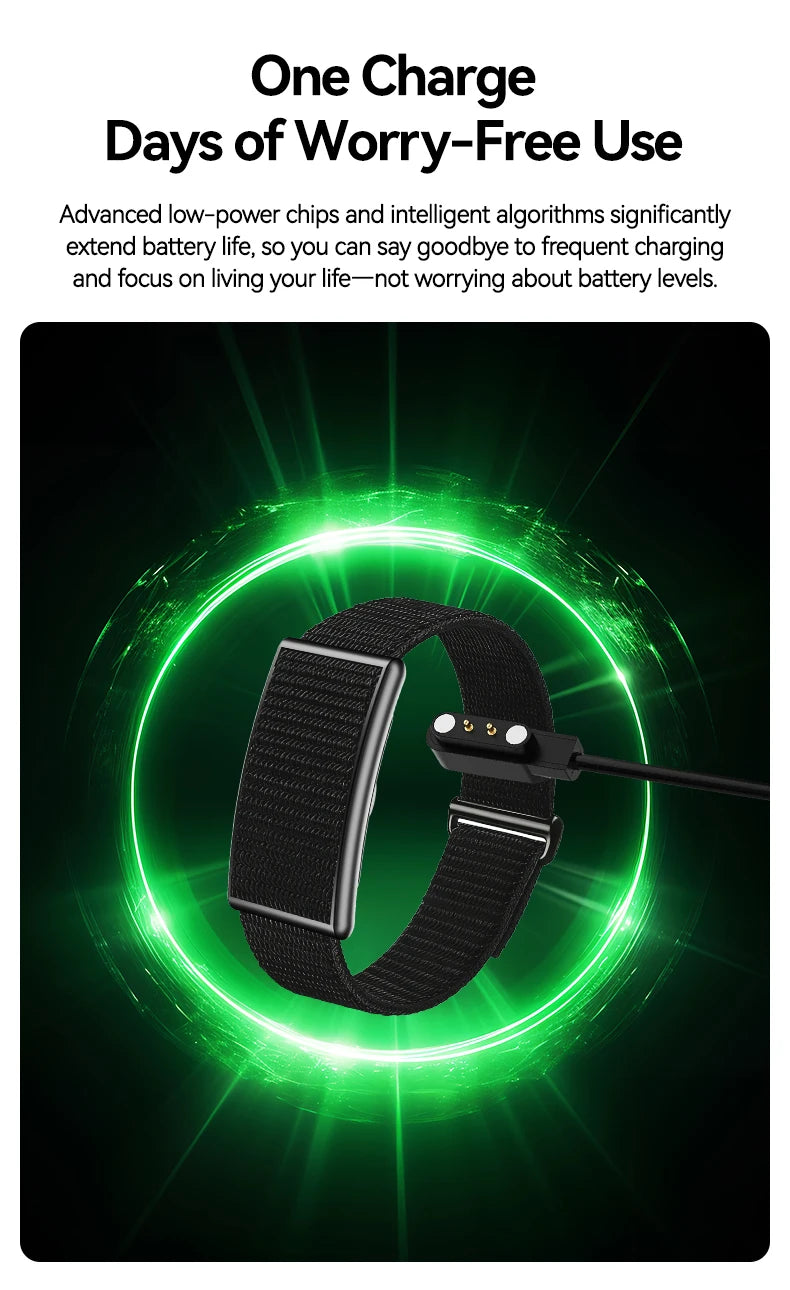 No-Screen Smartwatch – Fitness Tracker with Heart Rate Monitor for Android & iOS