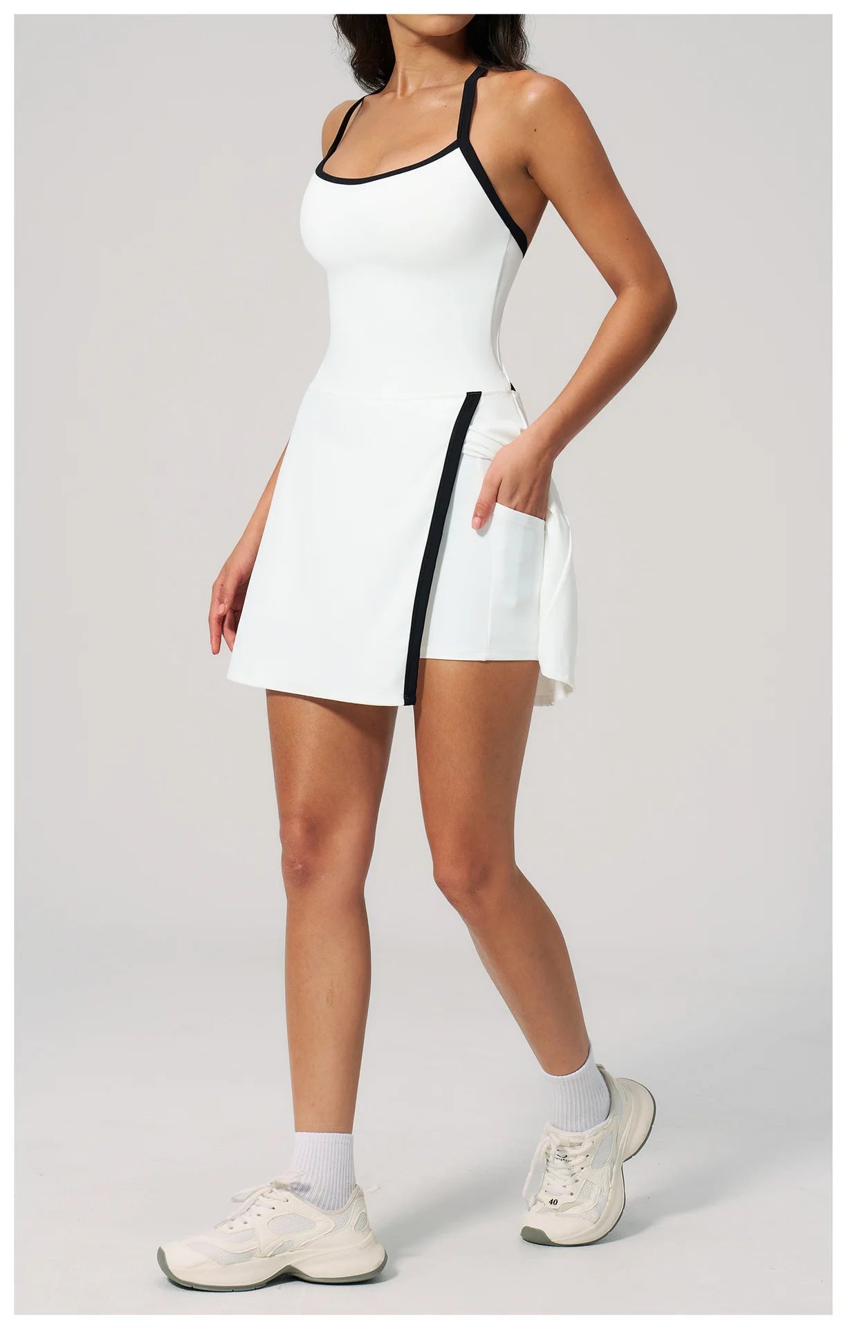 Women's Yoga Jumpsuit Set Anti-Glare One-Piece Ballet Dance Sports Dress Gym Rompers Push-Up Running Tennis Fitness Outfit