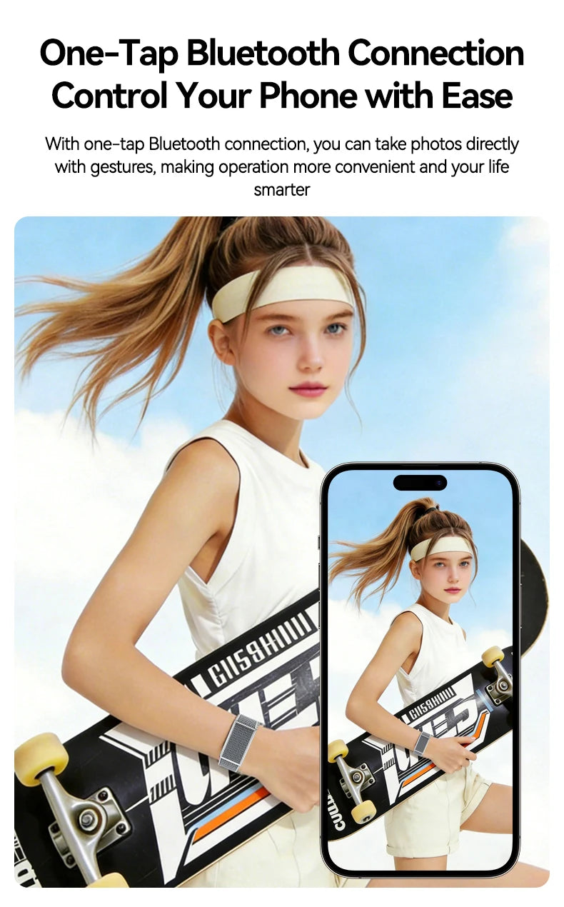 No-Screen Smartwatch – Fitness Tracker with Heart Rate Monitor for Android & iOS