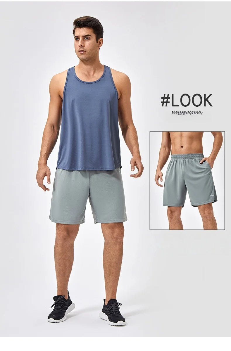 Men's Sleeveless Workout Tank Top – Quick-Dry Gym & Bodybuilding Training Vest