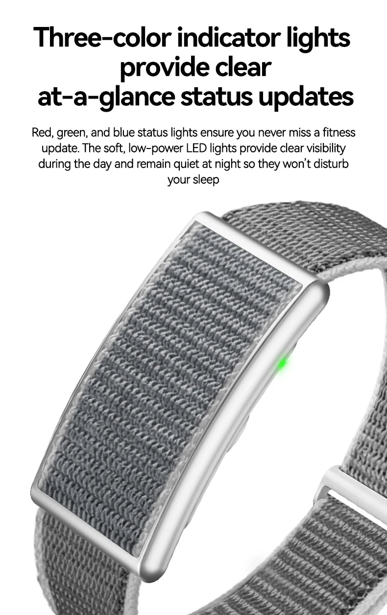 No-Screen Smartwatch – Fitness Tracker with Heart Rate Monitor for Android & iOS