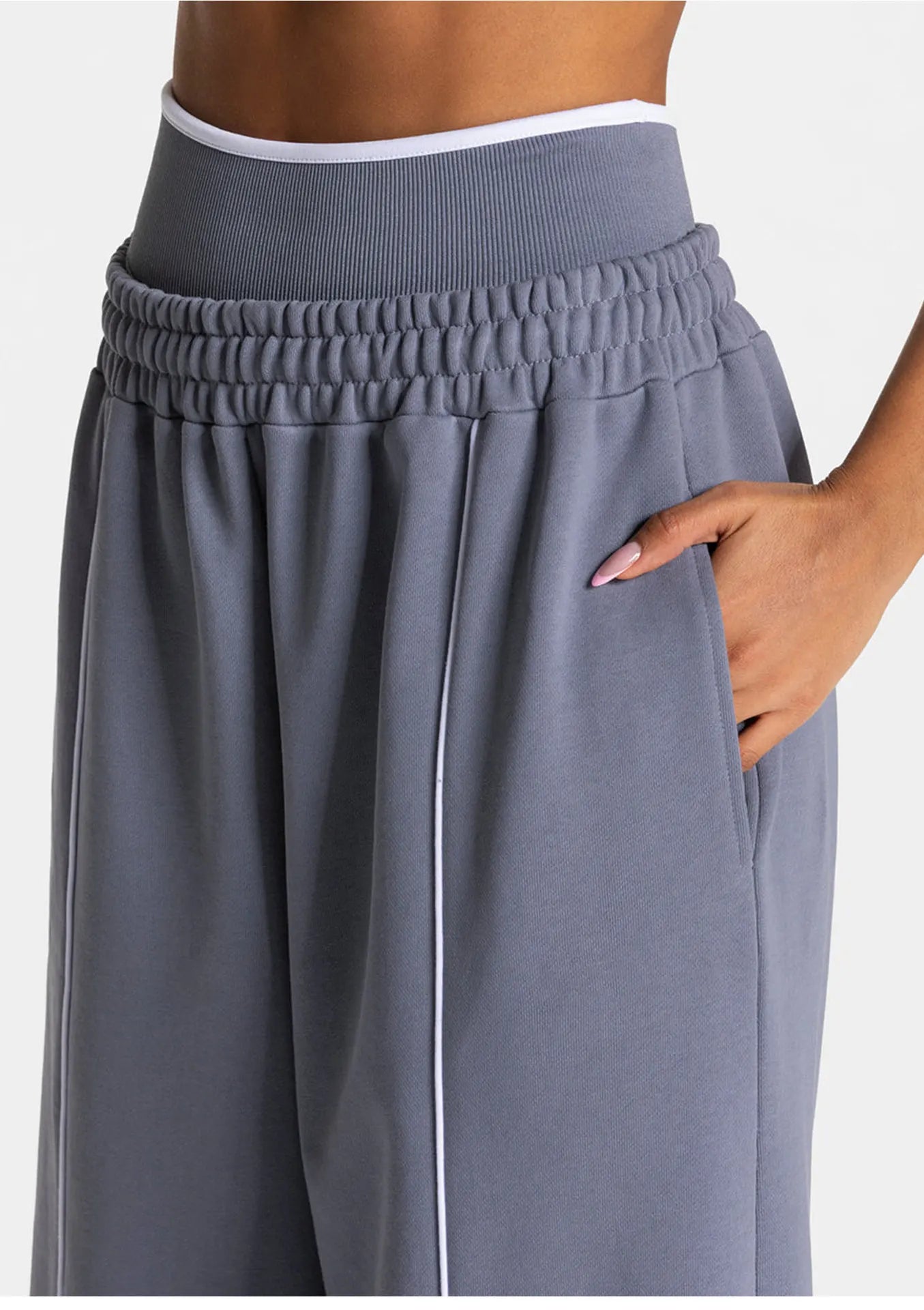 Women’s High Waist Yoga Pants – Wide Leg Casual Sports & Gym Trousers