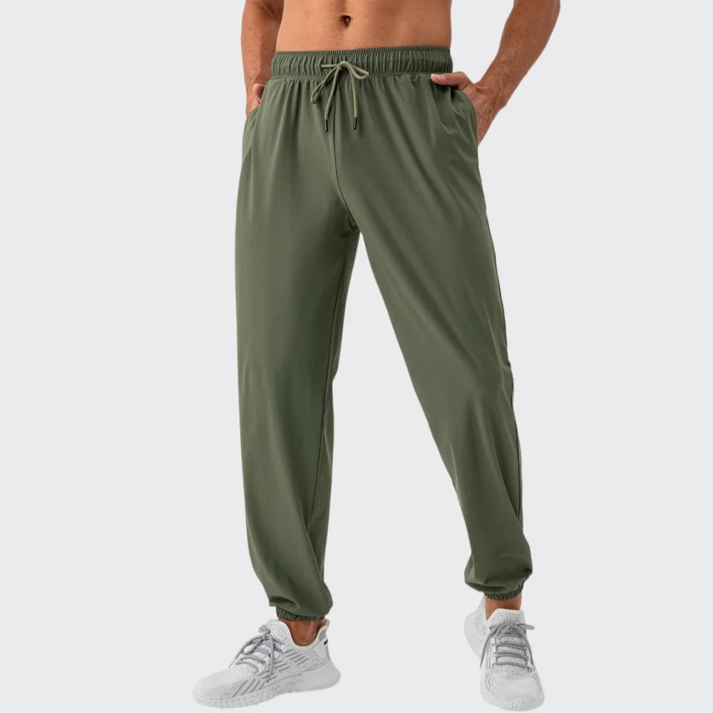 Men's Running Pants Sportswear Summer Jogging Sweatpants Quick Dry Thin Tracksuit Elastic Gym Fitness Sport Trousers Men Slacks