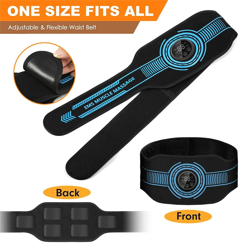 Smart EMS Muscle Stimulator – Abs Trainer & Abdominal Toning Belt