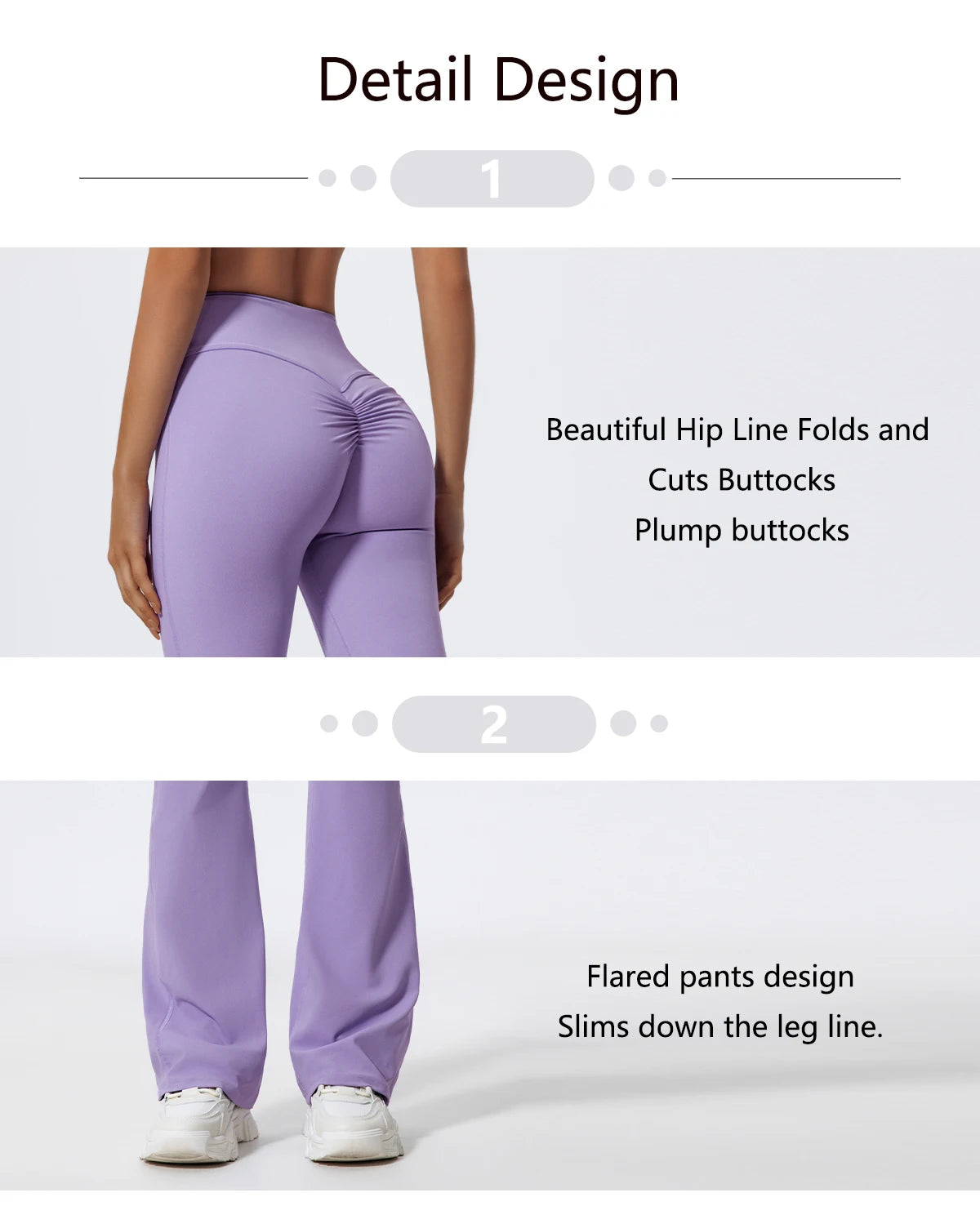 Women's 2-Piece Half-Zip Yoga Set – Long Sleeve Sports Top & Flared Workout Pants