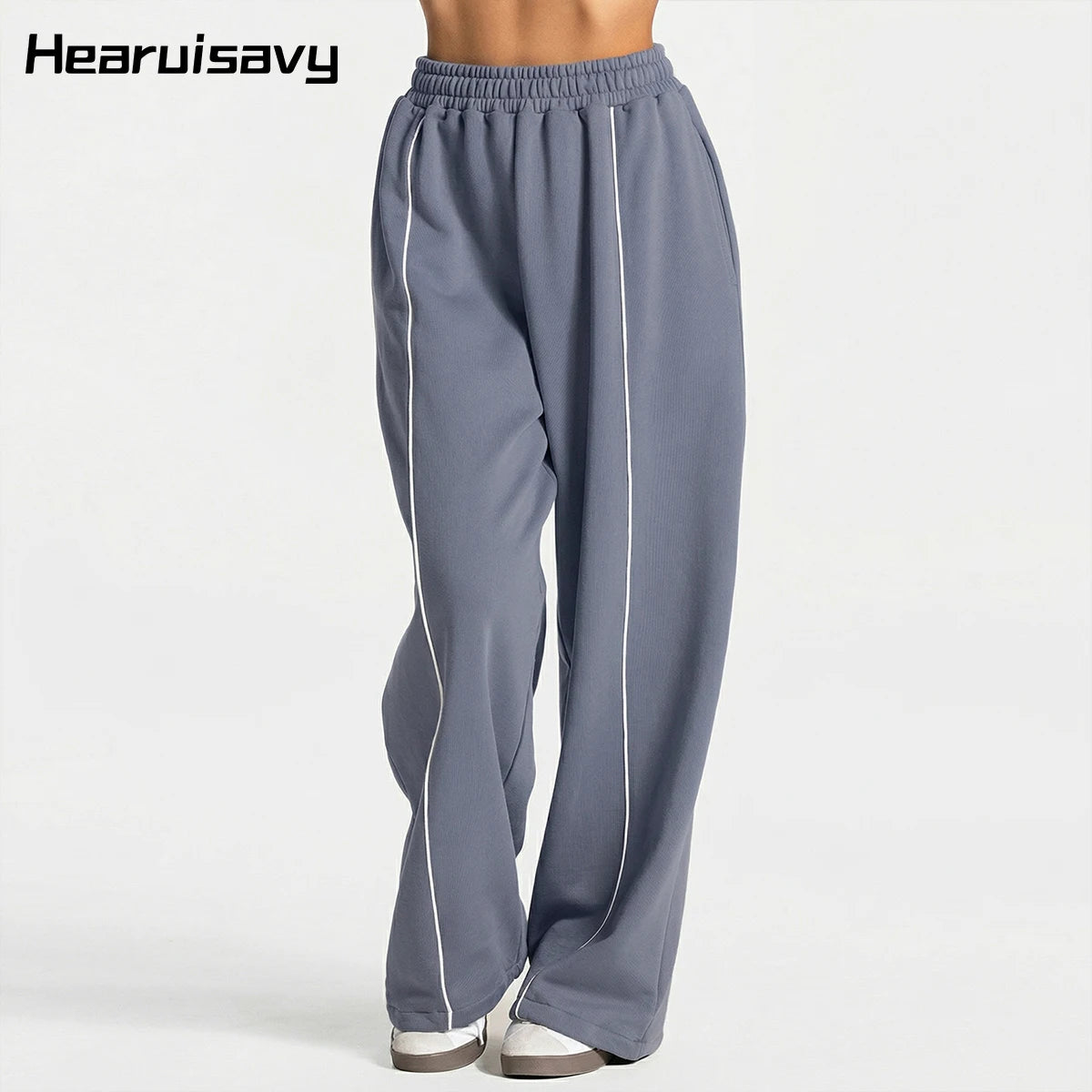Women’s High Waist Yoga Pants – Wide Leg Casual Sports & Gym Trousers