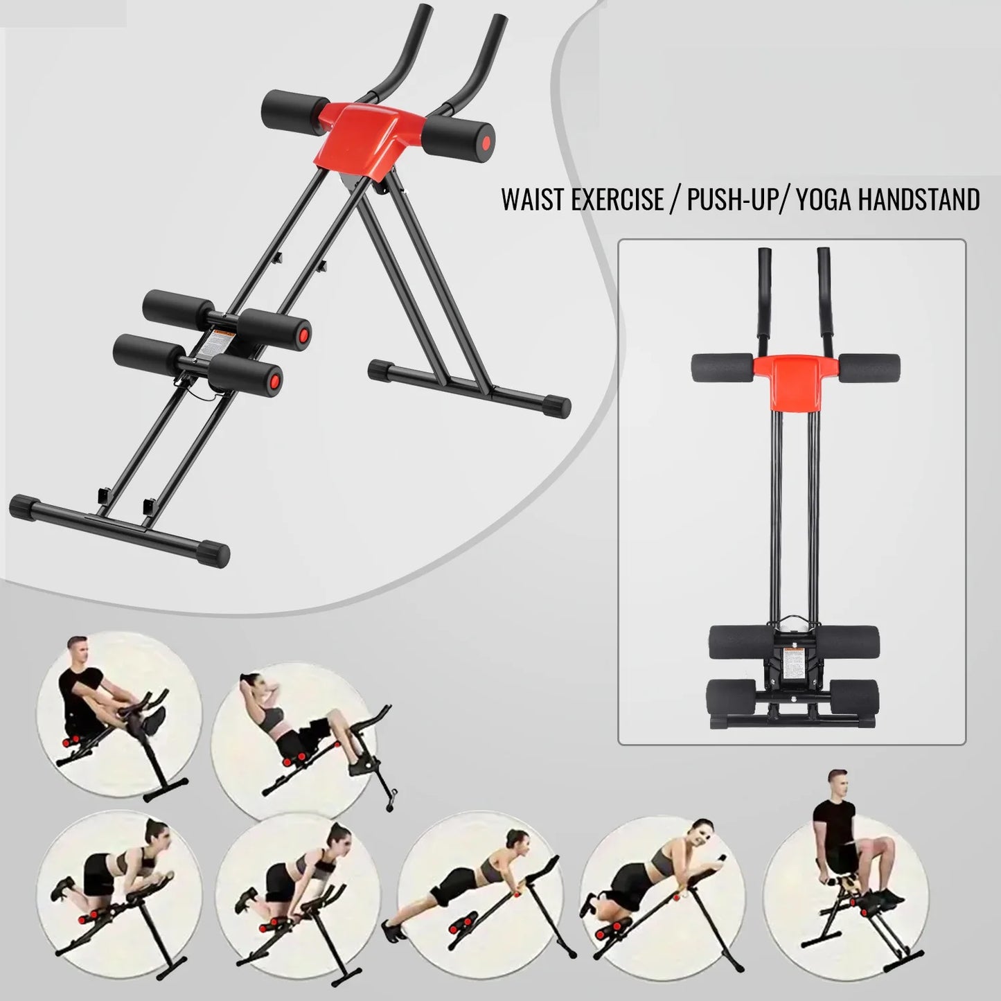 Abdominal Trainer – 5-Gear Adjustable Resistance Core & Full Body Exercise Equipment