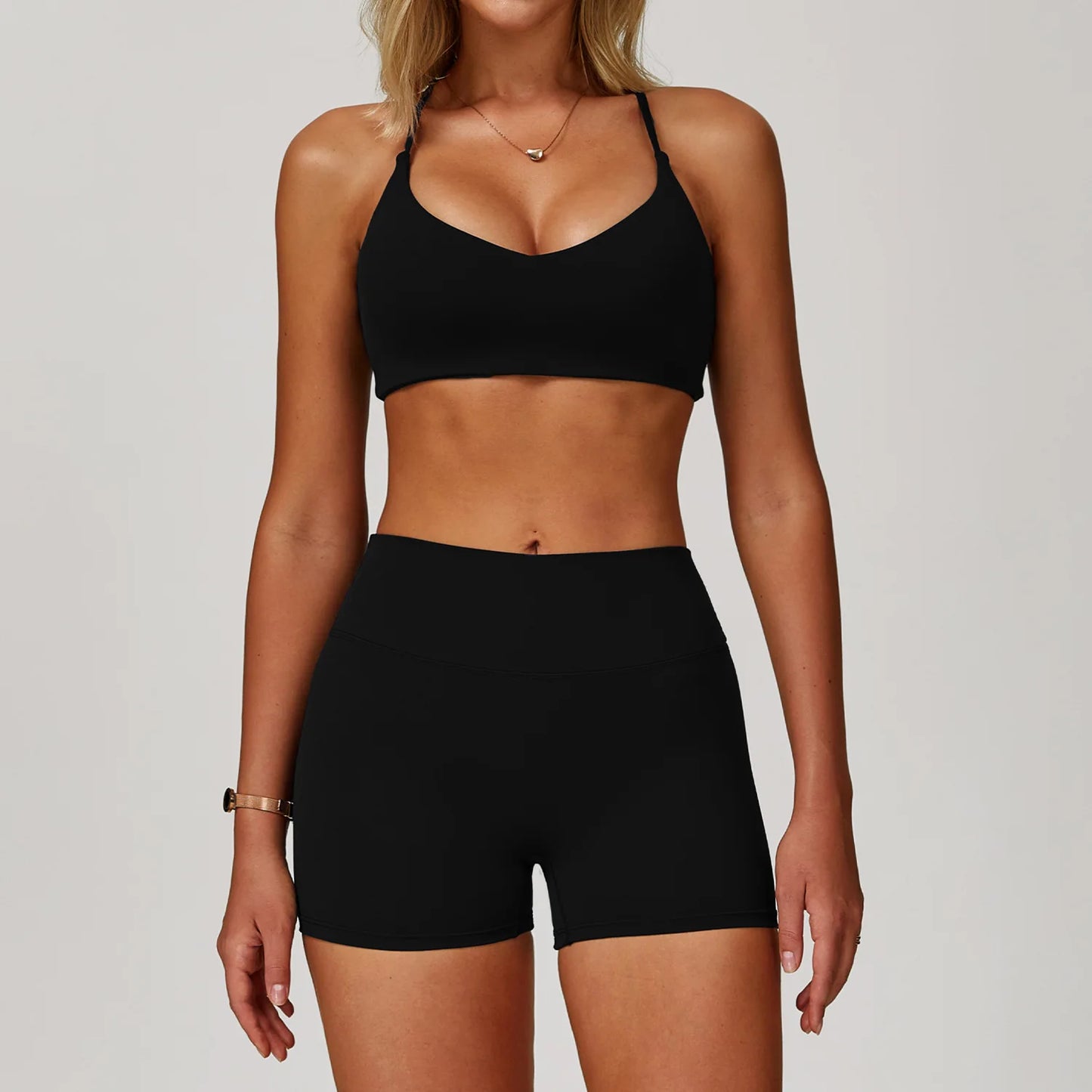 Women's Yoga Sports Set 2/3PCS Gym Workout Tracksuit Long Sleeve Sports Bra Athletic Wear Running Fitness Clothing