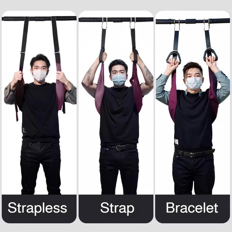 Lumbar Suspension Belt Household Spinal Stretch Horizontal Bar Traction Belt Soothing Waist Support for Back Pain Relief