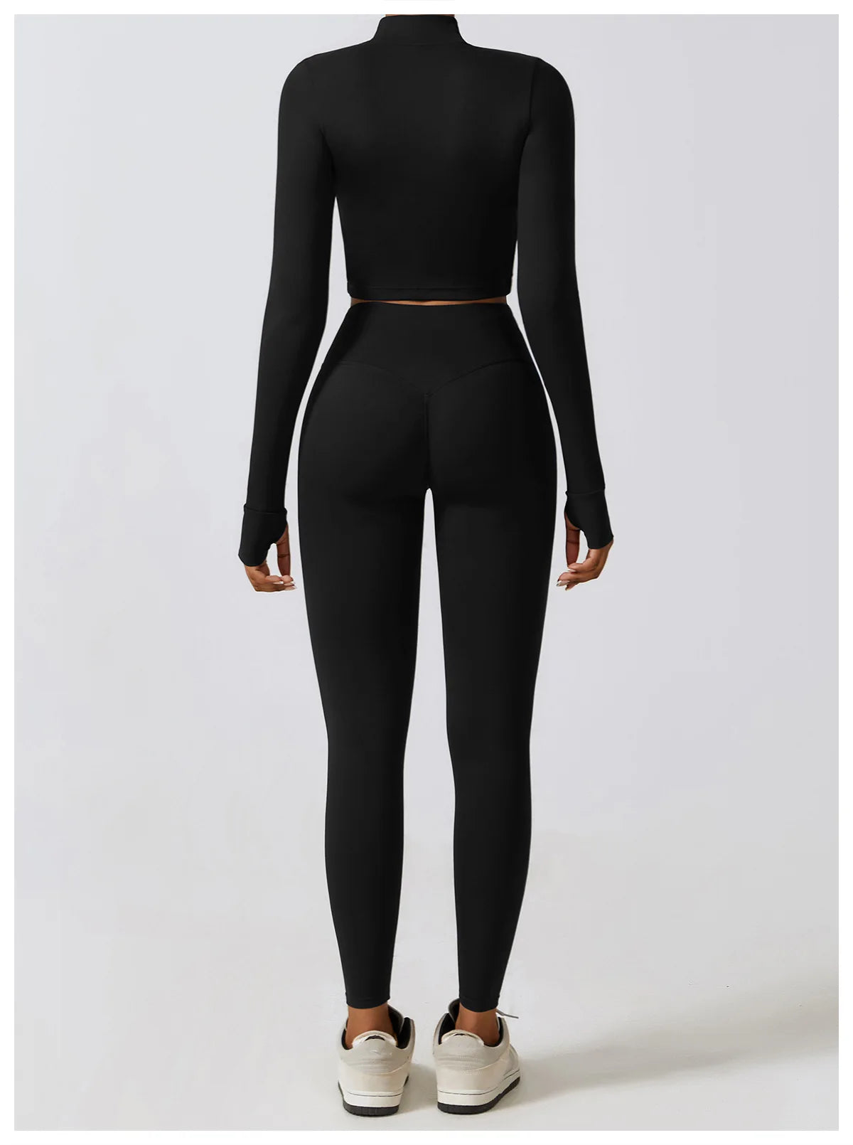 Women's Sportswear Yoga Set Seamless Fitness Bra Crop Top Long Sleeve Workout Clothes Athletic Wear Gym Legging for Running Fitness