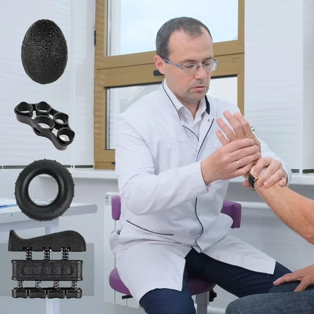 Strength Exercise Gripper Kits Finger Stretcher Arthritis Grip Rehabilitation Training Pliers Countable Finger Exercise Equipment