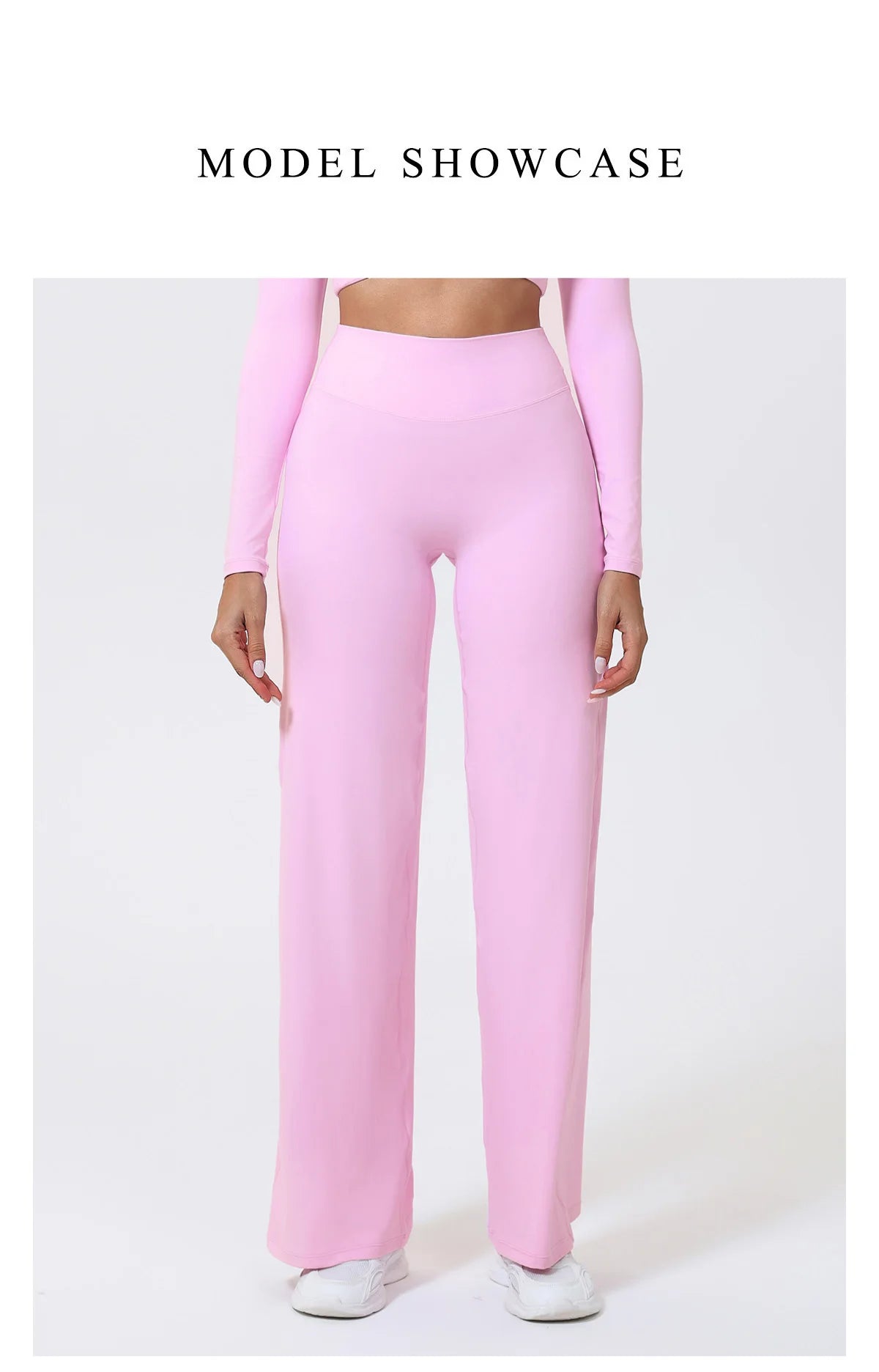 Women's Straight-Leg Yoga Pants – Naked-Feel Wide Leg Sports & Fitness Leggings