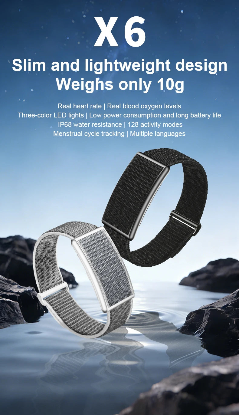 No-Screen Smartwatch – Fitness Tracker with Heart Rate Monitor for Android & iOS