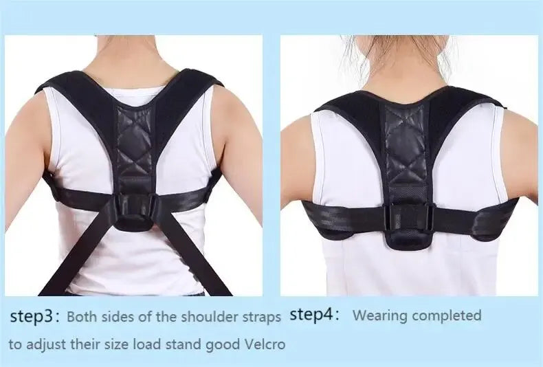 Back Posture Corrector Belt – Adjustable Support Brace for Improved Sitting & Standing Posture