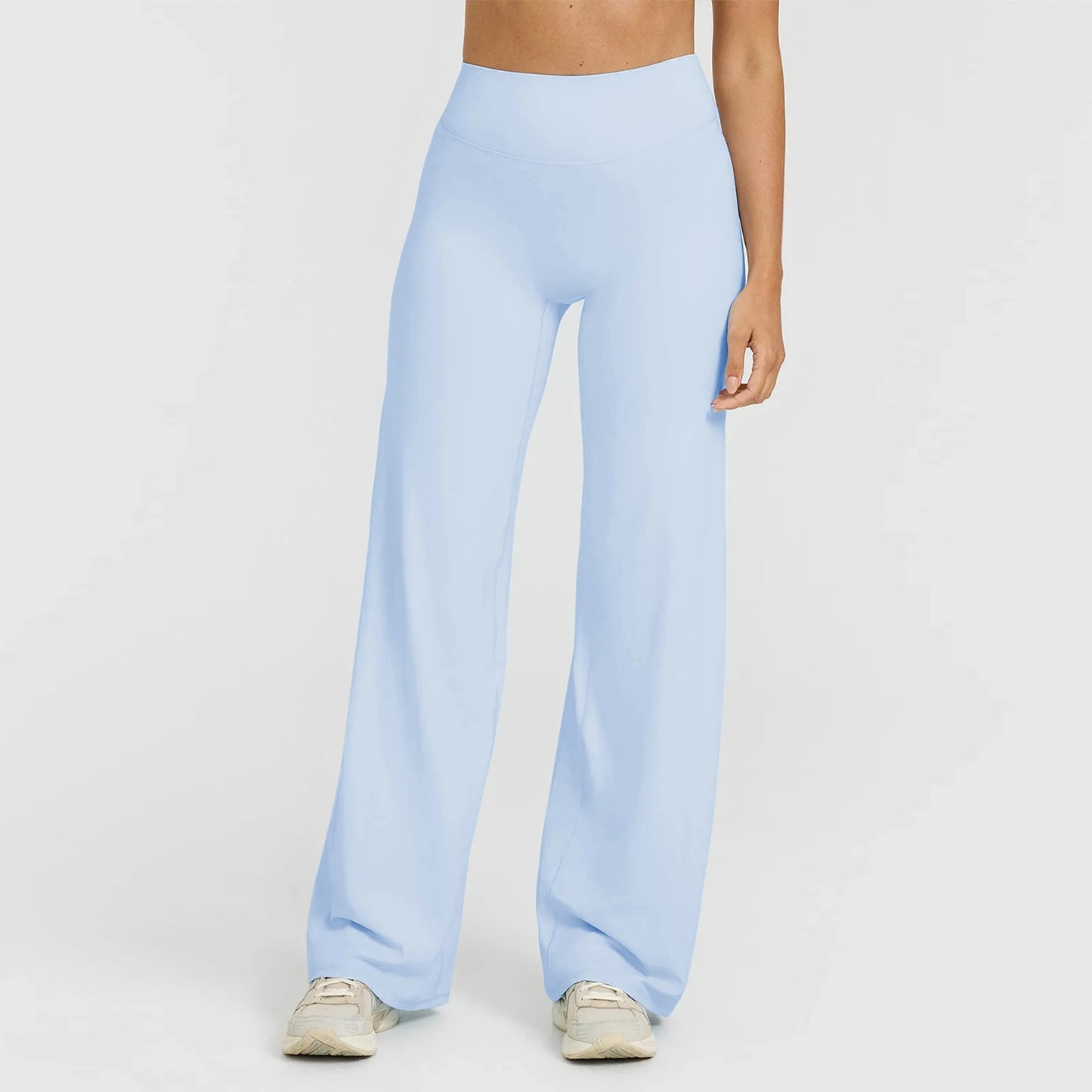 Women's Straight-Leg Yoga Pants – Naked-Feel Wide Leg Sports & Fitness Leggings
