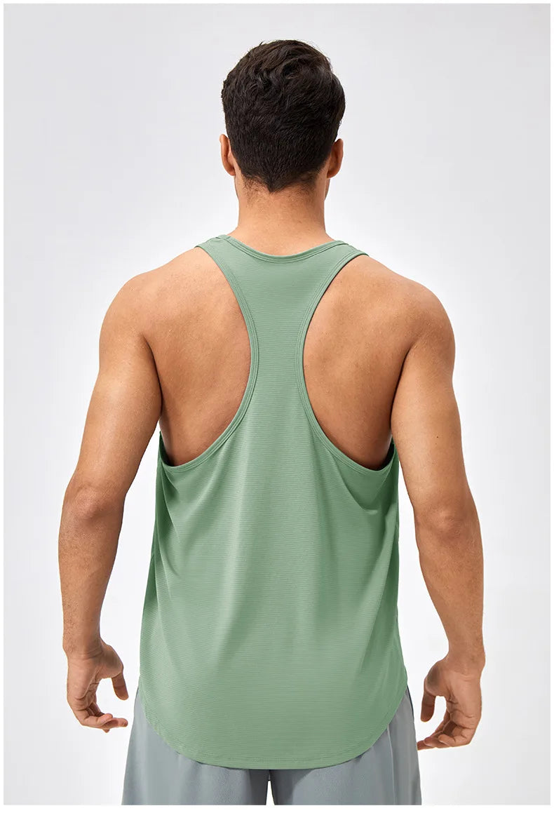 Men's Sleeveless Workout Tank Top – Quick-Dry Gym & Bodybuilding Training Vest