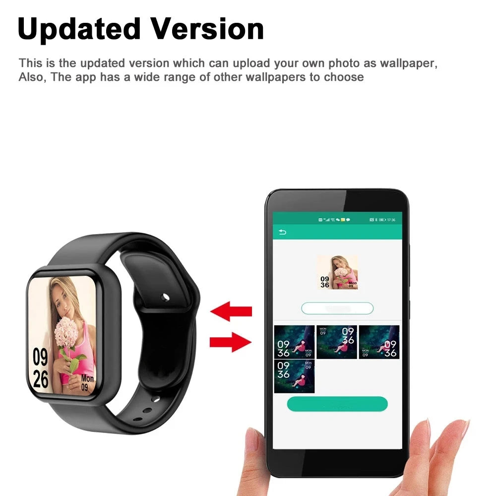 D13 Smart Watch – Bluetooth Fitness Tracker & Smart Sports Watch for Men and Women